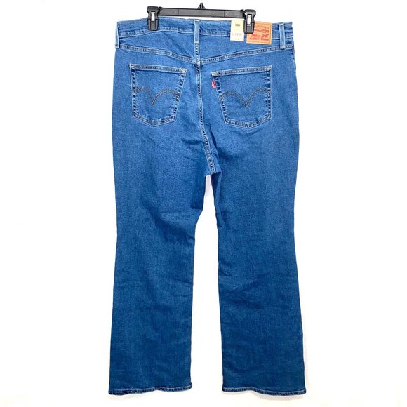 Levi's Women Ribcage Bootcut Button Fly Denim Jeans Size 20W - Picture 2 of 9